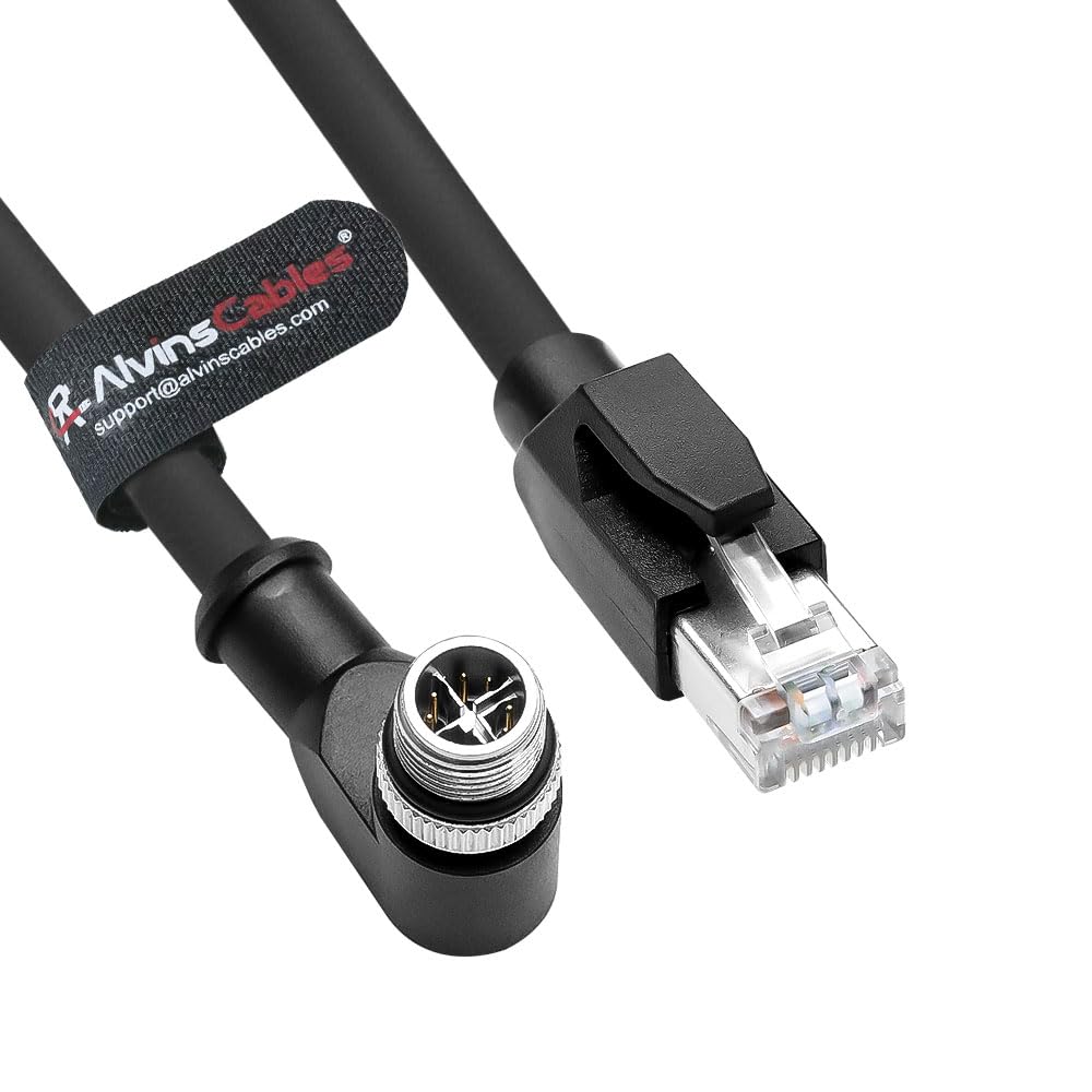 Amazon.com: Alvin's Cables M12 X-Code 8 Pin Male to RJ45 Ethernet